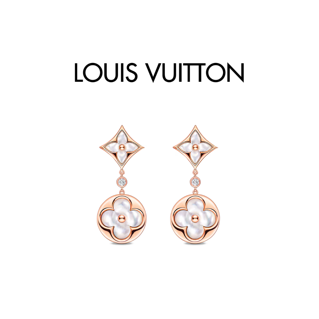 Pendientes Louis Vuitton Elite Blossom Oro 18k