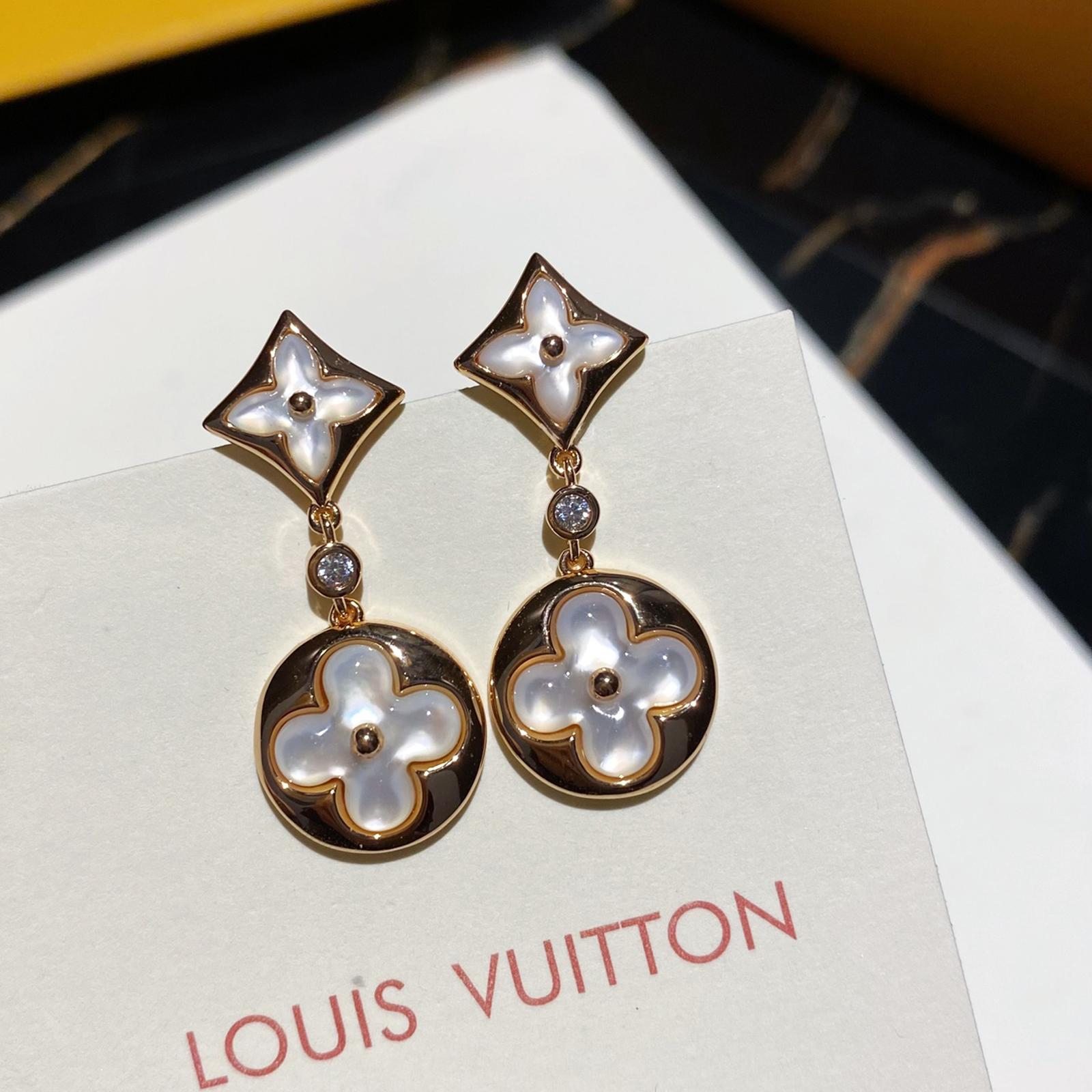 Pendientes Louis Vuitton Elite Blossom Oro 18k